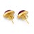 Contemporary Vintage Gia 9.50 Carat No Heat Star Ruby 18k Yellow Gold Bezel Stud Earrings, A Pair For Sale - Image 3 of 8