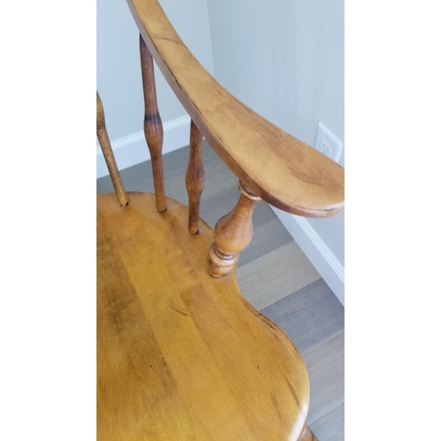 Tan 1980s Vintage Ethan Allen Heirloom Maple Rocking Chair For Sale - Image 8 of 9