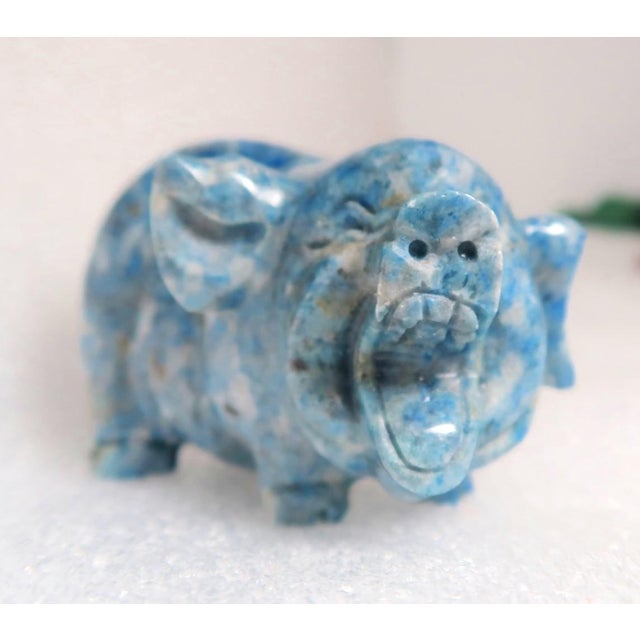 Miniature Well-Carved Lapiz Lazuli Piglet - Pig, Piggy.! For Sale - Image 4 of 12