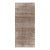 Vintage Distressed Runner Rug, Beige and Brown Geometric Pattern - Rug & Kilim For Sale