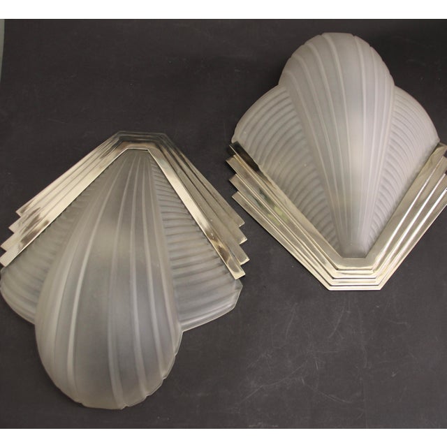 Art Deco French Wall Lights from Atelier Petitot, 1920s, Set of 2 For Sale - Image 16 of 17