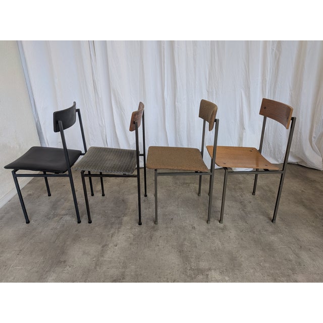 Vintage Industrial Dining Chairs from Stool Kamnik, 1970s, Set of 4 For Sale - Image 9 of 18