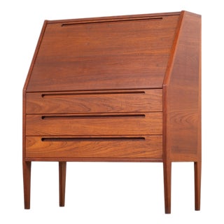 Vintage Teak Secretaire by Nils Jonsson, 1960s For Sale