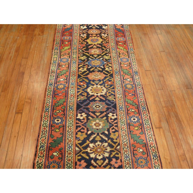 Zabihi Collection Bidjar Antique Persian Long Runner - 3' x 17'1" For Sale In New York - Image 6 of 7