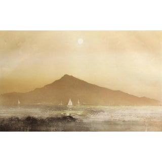 Kaiko Moti "Promontory" Sailboats Hand Signed Unframed Aquatint Etching For Sale