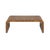 Wood Matthew Izzo Home Newbury Dark Burlwood Waterfall Edge Coffee Table For Sale - Image 7 of 7