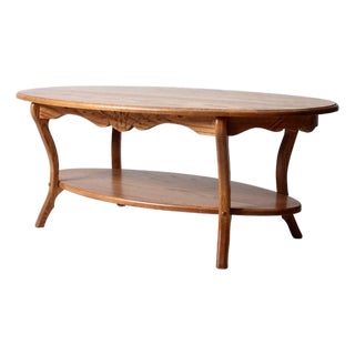 Vintage Oak Coffee Table For Sale