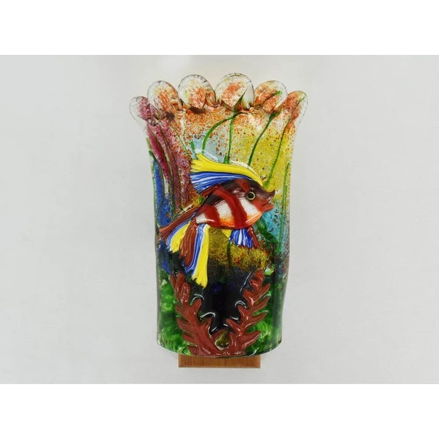 Massive Colored Murano Glass Aquario Wall Lights by Archimede Seguso for Seguso, 1960, Set of 2 For Sale - Image 4 of 9