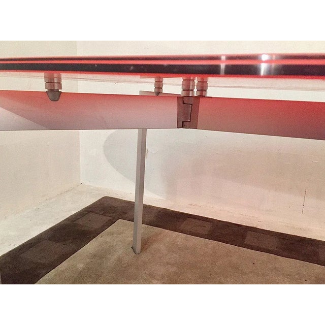 Metra Italian Modern Table by Makio Hasuike for Seccose For Sale - Image 6 of 13
