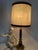 1960s Large Hollywood Regency Leather and Brass Table Lamp, 1960s For Sale - Image 5 of 18