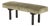 Chinese Style Sage Velvet Upholstered Bench For Sale