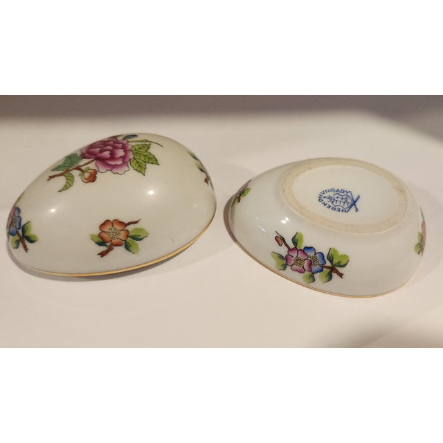 1980s Mid 20th Century Herend Egg Porcelain Trinket For Sale - Image 5 of 11