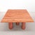 Cassina Square Model Colonnato Table in Red Travertine Marble by Mario Bellini for Cassina, 1970s For Sale - Image 4 of 18