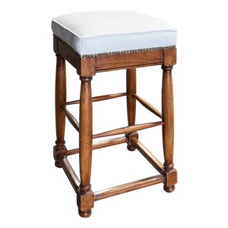 Fremarc Designs Country English Backless Barstool Bar Height For Sale
