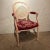 Red Vintage Louis XVI Cane Back Needlepoint Armchair For Sale - Image 8 of 8