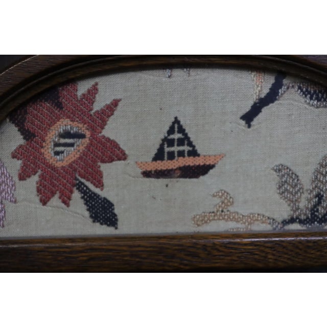 Arts & Crafts Arts & Crafts Needlepoint Mirror For Sale - Image 3 of 9