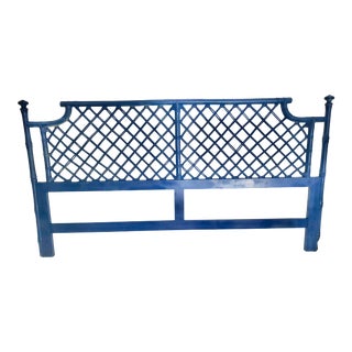Vintage Ficks Reed King Size Pagoda Headboard For Sale