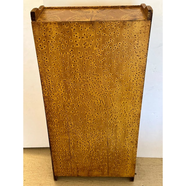 Hand Grain Painted Folk Art Bookcase For Sale - Image 10 of 11