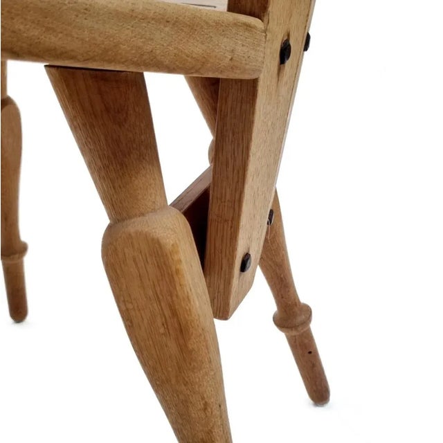 Brown Brutalist Cafe Dining Chairs, Belgium, 1960s, Set of 3 For Sale - Image 8 of 10