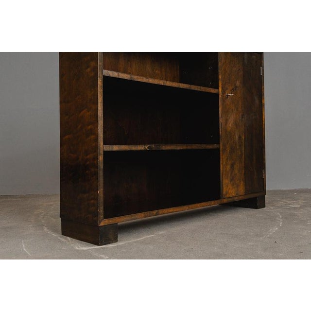Wood Art Deco Bookshelf in Birch For Sale - Image 7 of 17