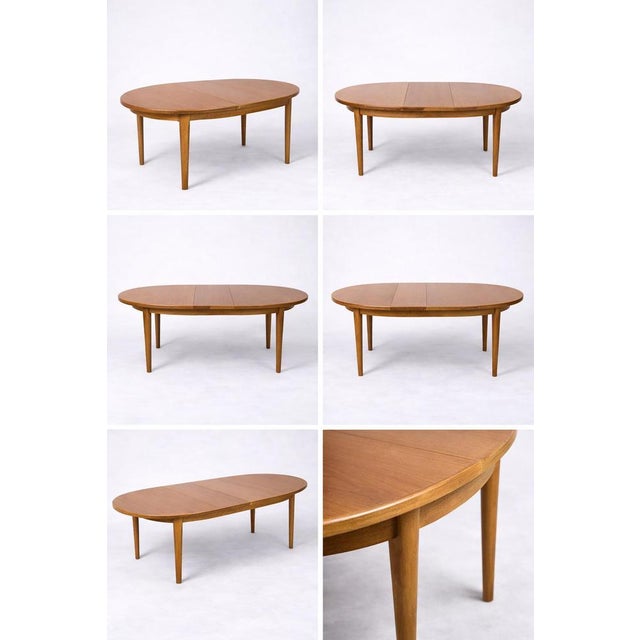Contemporary Vintage Oval Extending Dining Table by Sutcliffe of Todmorden For Sale - Image 3 of 10