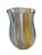 Sand Hand Blown Murano-Style Glass Tiki Beach Inspired Flower Vase by Designer Karen Curtis For Sale - Image 8 of 10