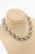 Vintage Sterling Silver Italian Hallmarked Twisted Chain Link Sculptural Collar Necklace For Sale - Image 12 of 12