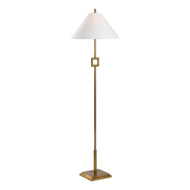 Overhill Floor Lamp - Aged Brass For Sale