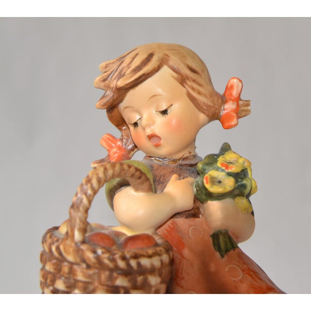 1964 Goebel Germany Hummel Collective Porcelain Girl Figurine Autumn Harvest For Sale - Image 13 of 14