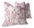 Hunt Slonem "Bunny Hutch" in Pink & White 24" Pillow - Single For Sale - Image 4 of 6