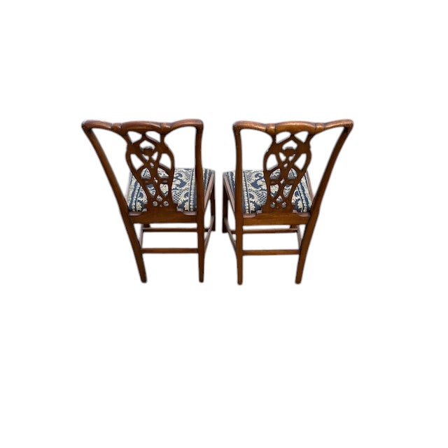 Early 20th Century Set of 8 Mahogany Chippendale Style Chairs For Sale - Image 12 of 12