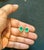 The School of Paris 6 Carat Oval Shape Emerald and Diamond Post Back Earrings 14 Karat Yellow Gold For Sale - Image 3 of 18