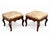 Wood Early 20th Century Antique Queen Anne Style Ottomans - A Pair For Sale - Image 7 of 8