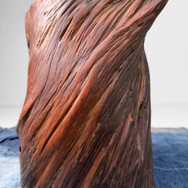 Japanese Rootwood Ikebana Vase, 1920s For Sale - Image 4 of 14