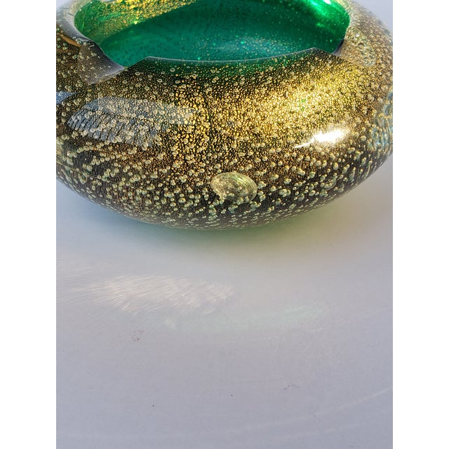 1940s Flavio Poli Seguso Murano Glass Sommerso Bullicante Bowl Ashtray For Sale - Image 14 of 15