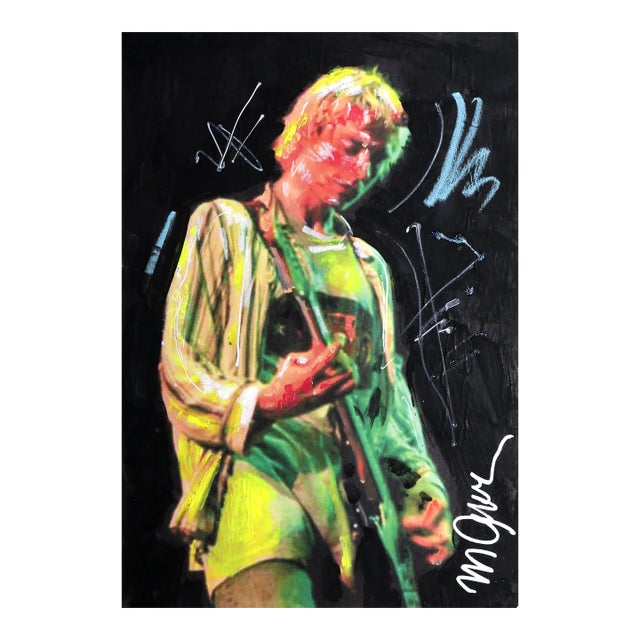 油絵原画　Kurt Cobain Kurt Cobain Sketch Print Art Picture Nirvana Grunge Rock