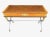 Refined Neoclassical French Empire Desk With Leather Top and Sculptural X Base For Sale - Image 16 of 18