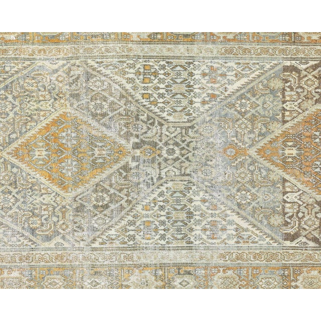 This beautifully hand-knitted Semi Antique Persian Melayer Runner is crafted with an intricate and classic design. With...