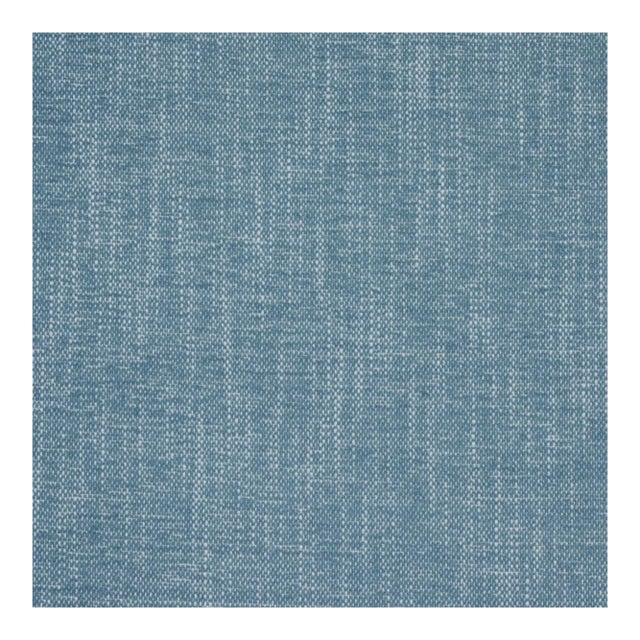 Sample - Schumacher Dean Indoor/ Outdoor Fabric in Chambray For Sale