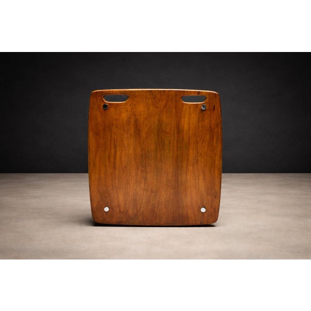 Freijó Wood Bar Cart with Chrome Wheels by Sergio Rodrigues, Brazil, 1960s - Lot 80A For Sale - Image 13 of 15