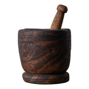 American Burl Mortar and Pestle, C.1800