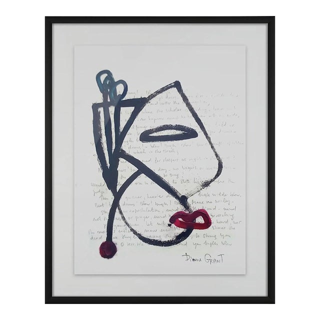 One-of-a-Kind 'Portrait of a Woman' - Abstract Figurative Original Oil Painting in the Style of Pablo Picasso For Sale