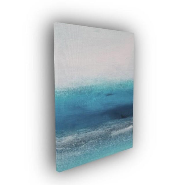 Abstract Coastal Seascape Original Art Canvas Print For Sale - Image 4 of 5