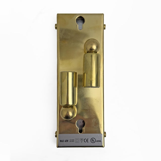 Blue Modern Murano Glass Teal and Brass Sconces, Italy, 2000, Set of 2 For Sale - Image 8 of 9