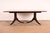 Baker Furniture Stately Homes Georgian Banded Mahogany Double Pedestal Extension Dining Table | Newly Refinished For Sale - Image 10 of 14