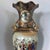Late 19th Century Signed Tall Vintage Mid Century Gilded Satsuma Hand Painted Porcelain Temple Vase Signed For Sale - Image 5 of 7