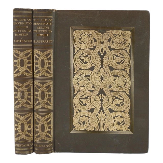 Antique 1906 the Life of Benvenuto Cellini Book 2 Vol. For Sale