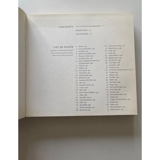 Helen Frankenthaler by Barbara Rose 1st Edition 1970 Painting Robert Motherwell For Sale - Image 9 of 12