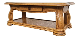 French Oak Coffee Table, 1970s