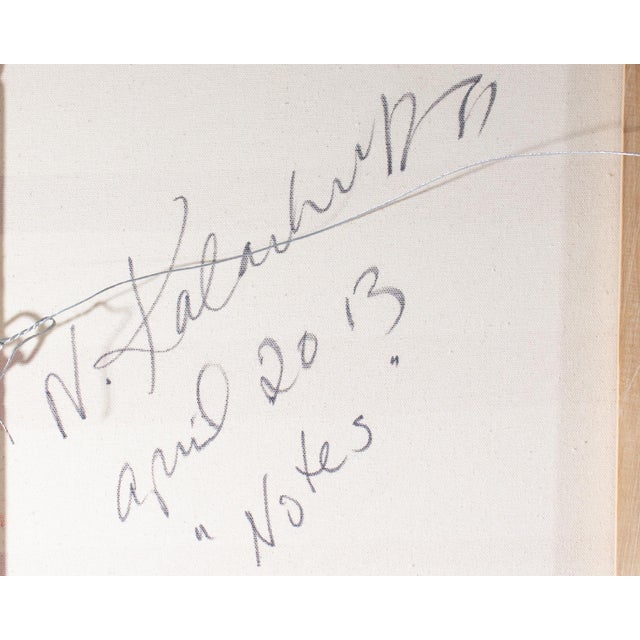 2013 "Notes" Mixed Media Painting and Wall Sculpture by Nadine Kalachinkoff For Sale In Indianapolis - Image 6 of 7